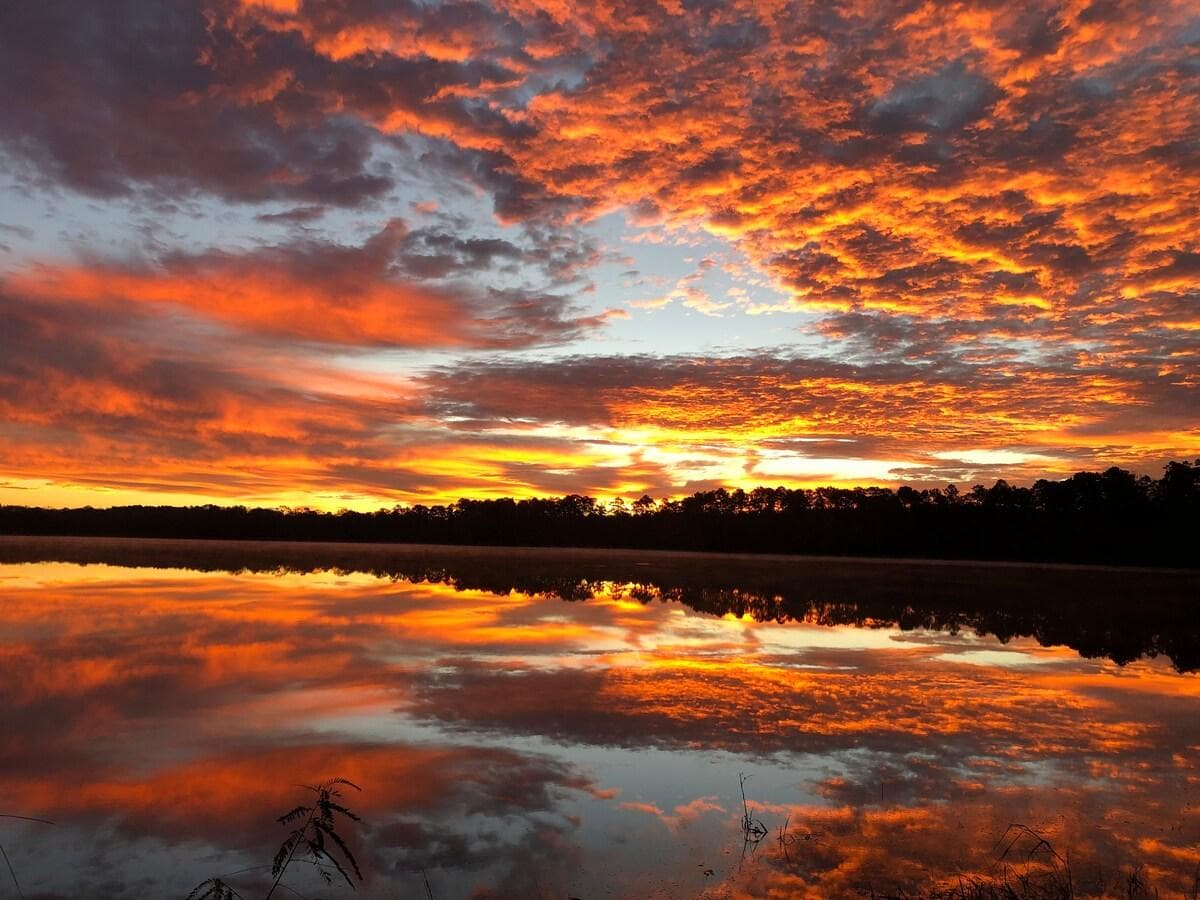 Sunrise over "Stewart Cove"